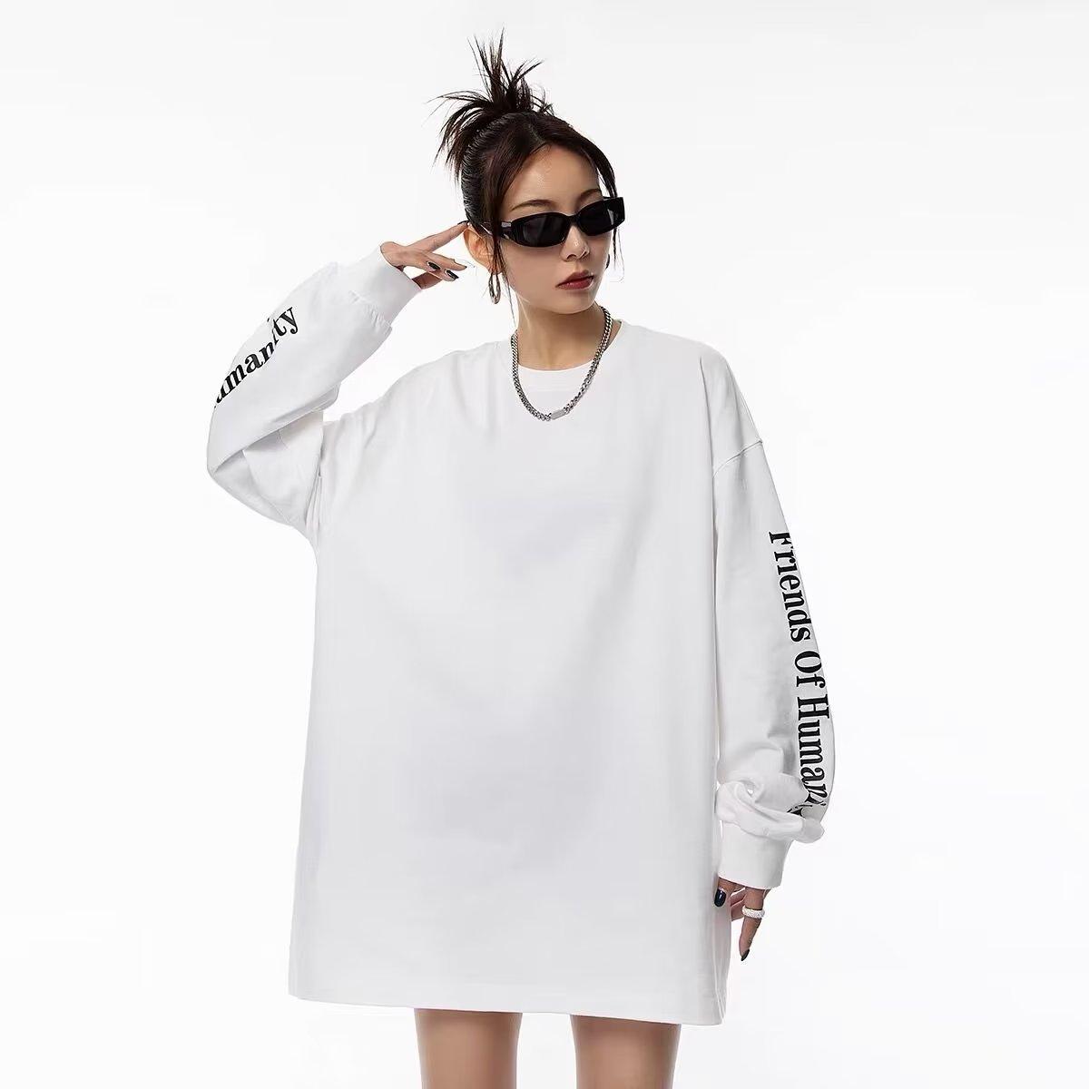 Мужская толстовка с капюшоном весной и осенью свободная и модная универсальная куртка с буквенным принтом мужская толстовка с длинными рукавами повседневный топ 3XL белый 2645₽