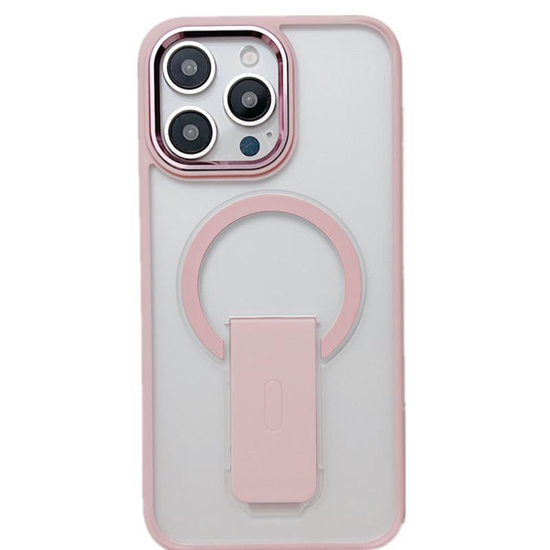 Applicable To Iphone16pro Max Bracket Mobile Phone Case Apple 13 Magnetic Suction 14 Hard Case 15pro Niche 12 Simple