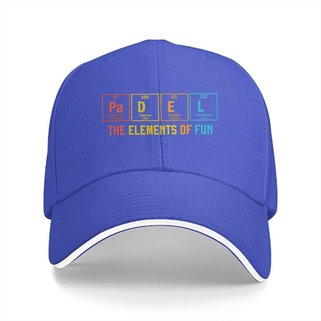 Washed Unisexs Baseball Cap Padel The EleUnisexts Racket Science Trucker Snapback Caps Dad Hat Chemistry Golf Hats