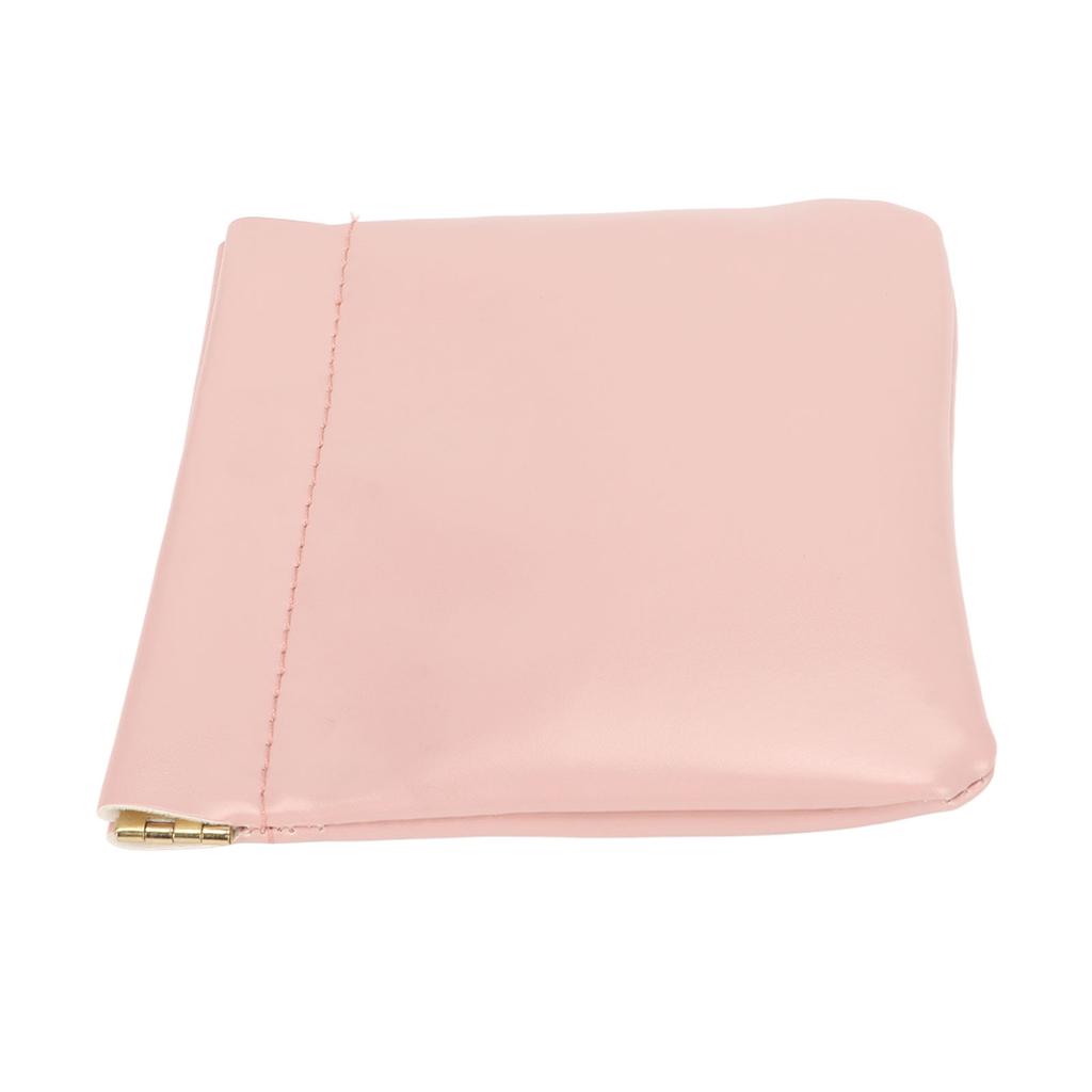 Lipstick Bag PU Leather Waterproof Automatic Closure Portable Cosmetic Bag for Travel Outing