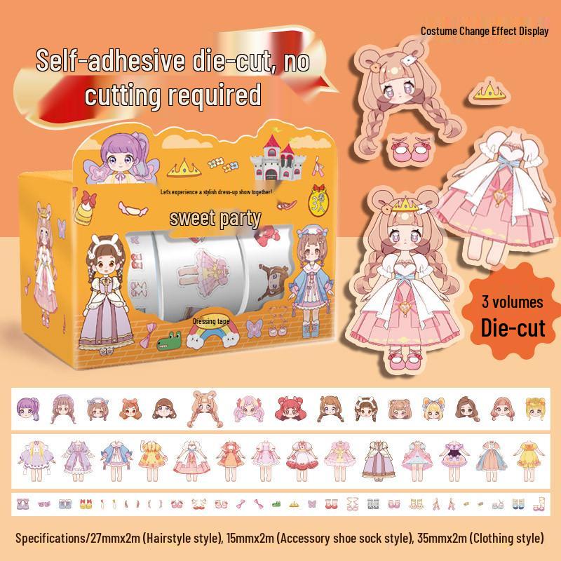 Charming Princess Dress-Up Stickers for Girls  Diaries