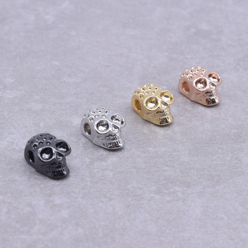 10 Pcs/Lots New Arrival Punk Style Skull Charm Suitable for Jewelry Making DIY Beads Bracelet Findings Components Wholesale