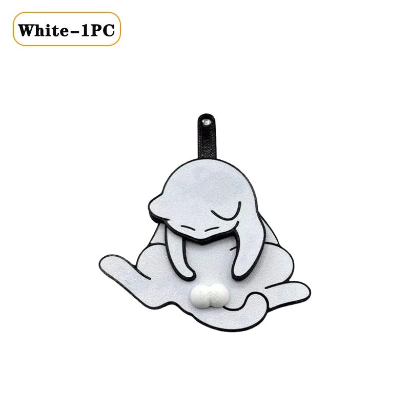 

1-20PCS Creative Pull Play Egg Cat Keychain Pendant Cute and Funny Rotatable Bag Pendant for Women Keyring Purse Car Accessories