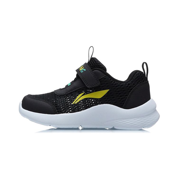 Li Ning Kids Sports Lifestyle Series Soft Comfortable Non-Slip Wear-Resistant Breathable Low-Top Casual Shoes Kids Casual Shoes Black YKNR052-1