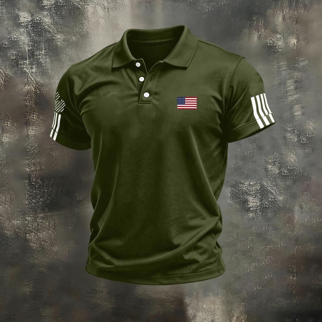 Men's Summer Print Short Sleeve Lapel Shirt Men's Casual Fashion Shirt