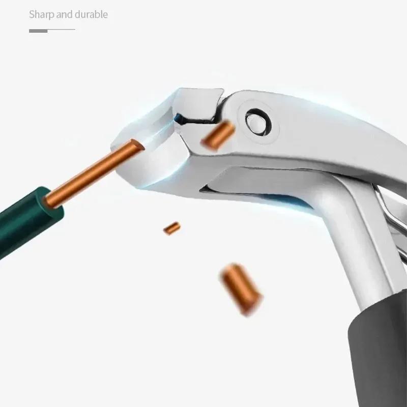 Curved Nail Clippers with Large Opening Three Times Anti-splash Storage Nail Clippers for the Elderly Thick Toenails Heavy Duty