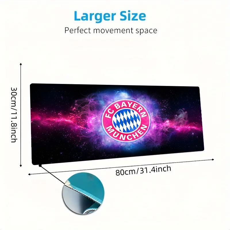 FC Bayern Munchen Large Size Mouse Pad Large Gaming Table Cushion Non-slip Laptop Tablet Big Mousepad XXL Mat Mini PC Playmat With Lock edge