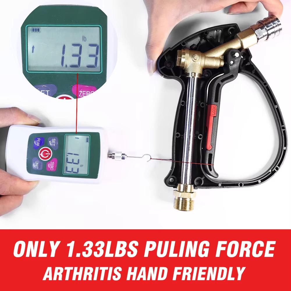 Universal High-Pressure Car Wash Spray Gun and Foam Cannon Set with 1/4" Quick Connect