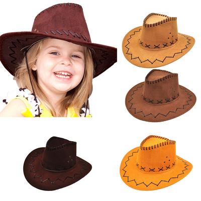 Paquete De 6 Niños Sombrero de vaquero 52 cm Vaquera Vestido de fantasía Traje de Disfraz Accesorio