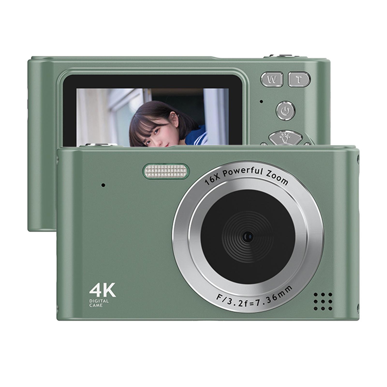 

4K Digital Camera Camcorder 48MP Digital Video Camera 2.4 Inch Screen 16X Digital Zoom Anti-shake Face Detection Beauty Effect