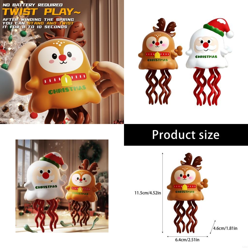 

Reindeer Squid Toy Manual Spin Operation Convivial Family Entertainment X3UC CN