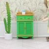 1/12 Dollhouse Mini Cabinet Cupboard Model Dollhouse Furniture Ornament Dolls House Living Scene Decoration Pretend Play Toys