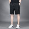 Men's Summer Plus-Size Casual Athletic Cropped Pants: Straight-Leg, Slightly Stretchable Workout Shorts