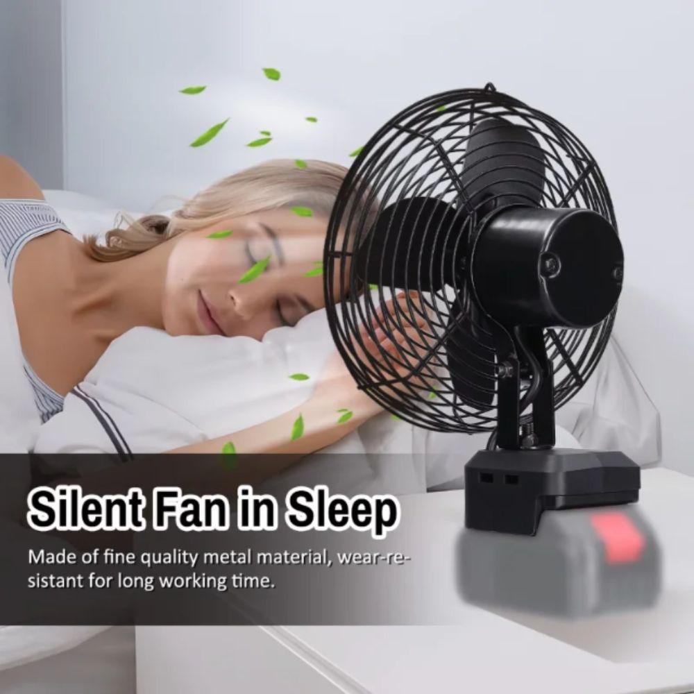 Wireless Design Rechargeable Fan Metal Construction Strong Wind Fan High Power Fan  Office Use