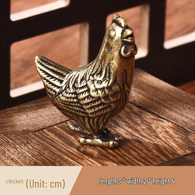 Komplettes Set Messing Chinesische Tierkreisfiguren: Ratte, Ochse, Tiger, Hase, Drache, Schlange, Pferd, Schaf, Affe, Hahn, Hund, Schwein.