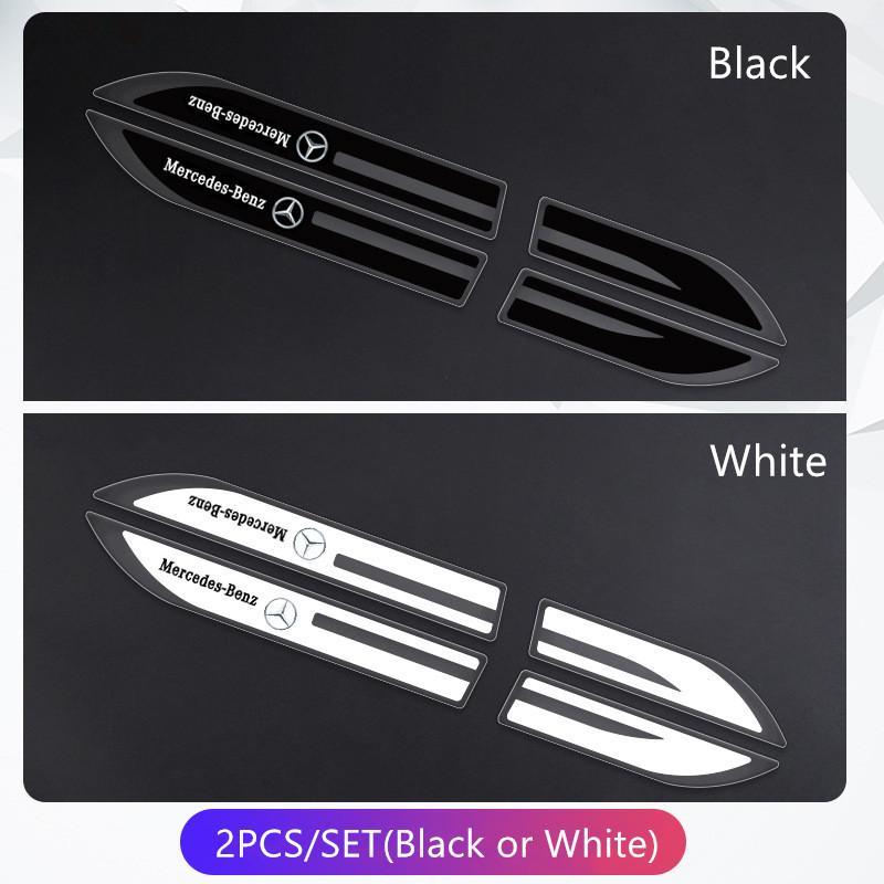 2pcs Epoxy Sticker Car Fender Side Wing Emblem Badge Sticker For Mercedes Benz New B/C/E Class A Class C200L GLC GLK New CLA GLA LL3