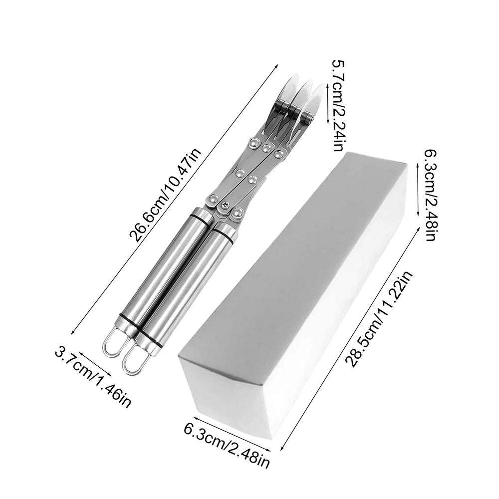3/5 Räder Einziehbares Mehrradmesser Edelstahl Pizza Schneider mit Griff Teigteiler Messer Flexible Rollklinge Werkzeug