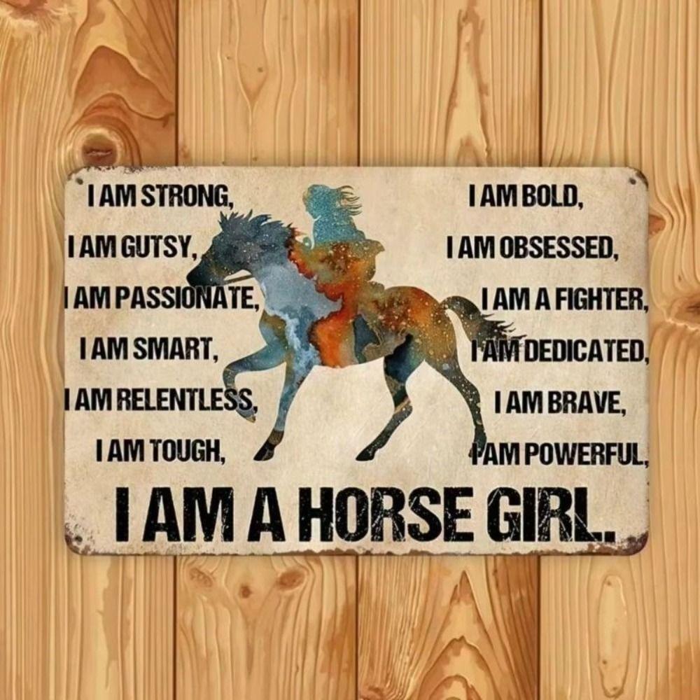 Vintage Metal Wall Art Sign 20x30cm Home Decor Retro Plaque