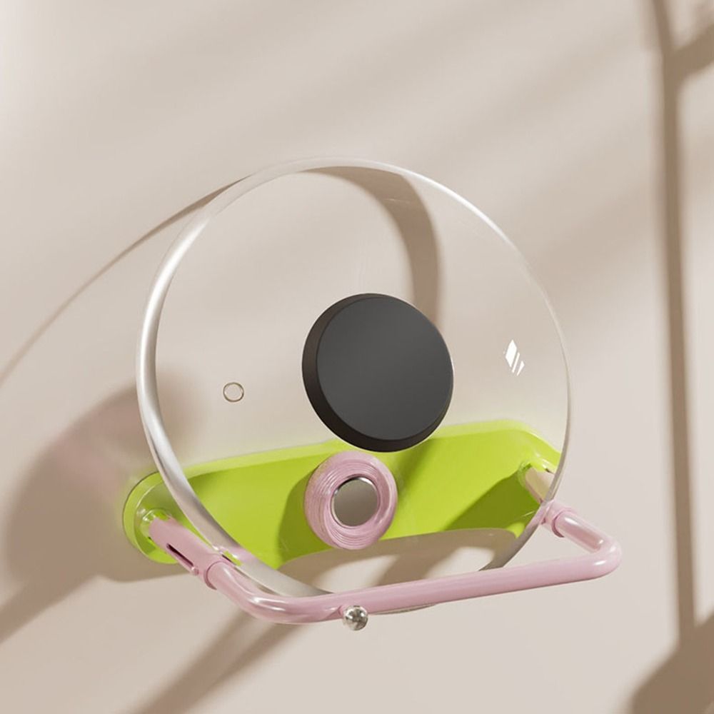 2Pcs No Punching Telescopic Washbasin Rack Plastic Pot Lid Storage Rack  Bathroom