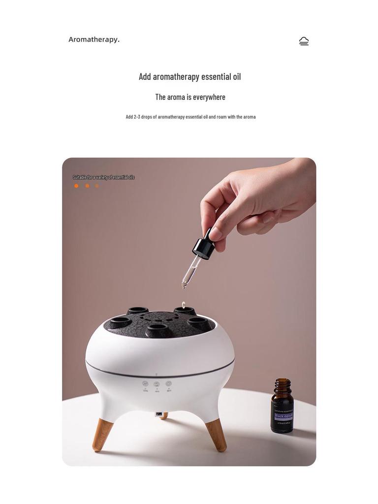 Jellyfish Humidifier: Desktop Aroma Diffuser with Smoke Rings, Multiple Sprays, Large Mist Output, 7-Color Lights, Remote Control.