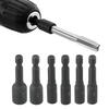6pcs Screw Tap Socket Adapter Holder Set with Inlaid Clamp Pad for Secure Grip Perfect for DIY and Maintenance Tasks