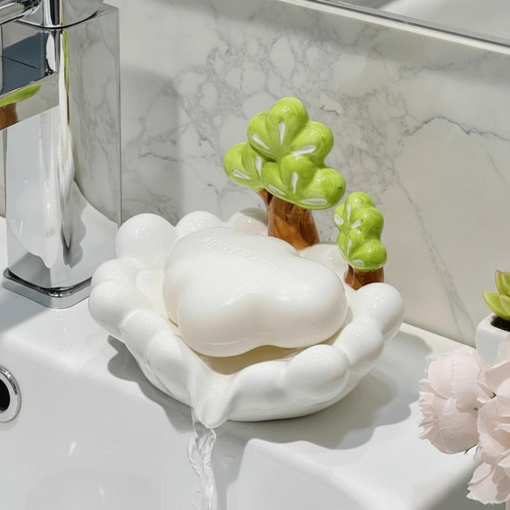 Portable Soap Draining Container Self Draining Soap Dish Tray Soap Dish Holder  Home Decor
