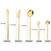 30Pcs Gold Dinnerware Cutlery Set High Quality Stainless Steel Flatware Knife Teaspoon Fork Tableware Western Kitchen Silverware