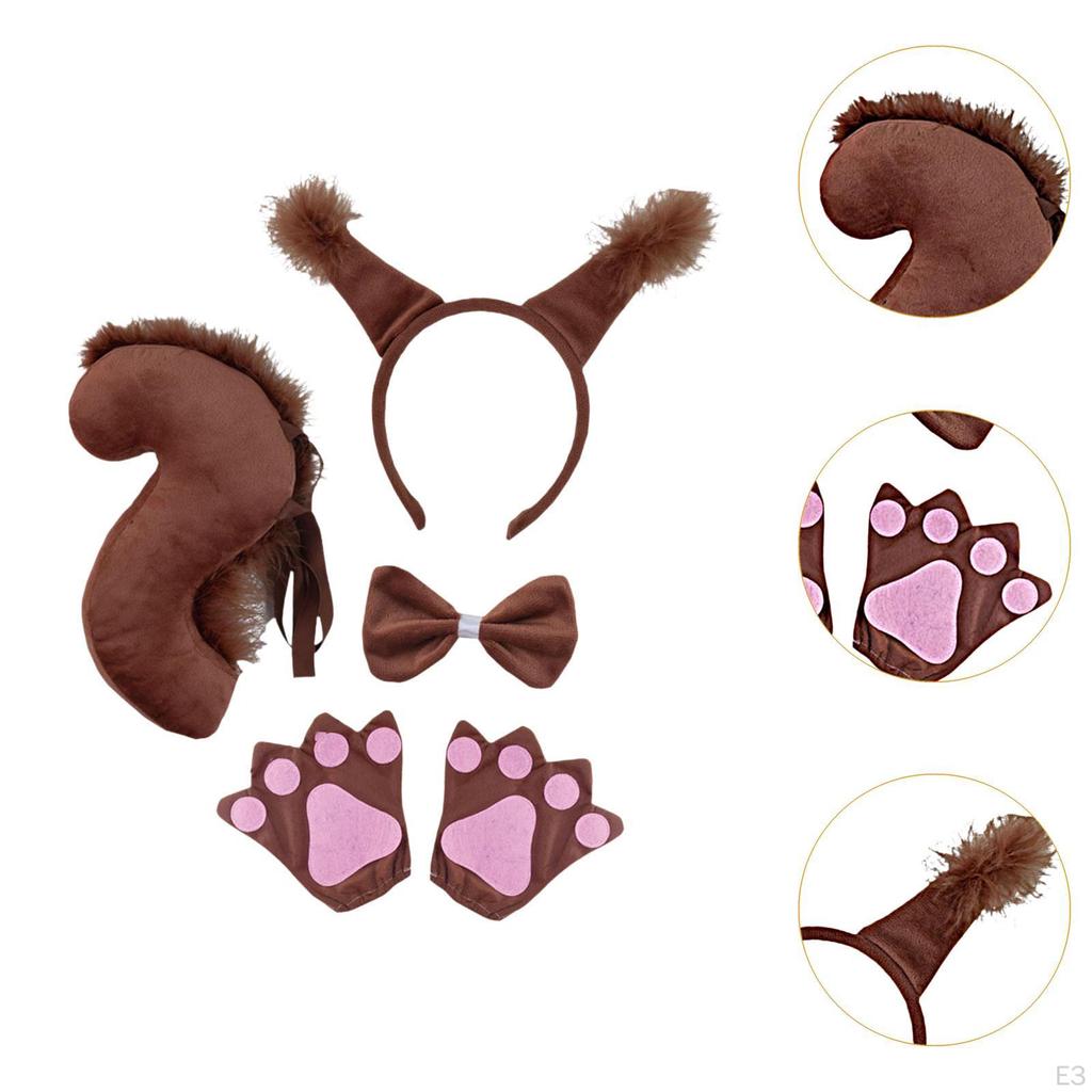 Tierkostüm-Zubehörset für Halloween-Feiern