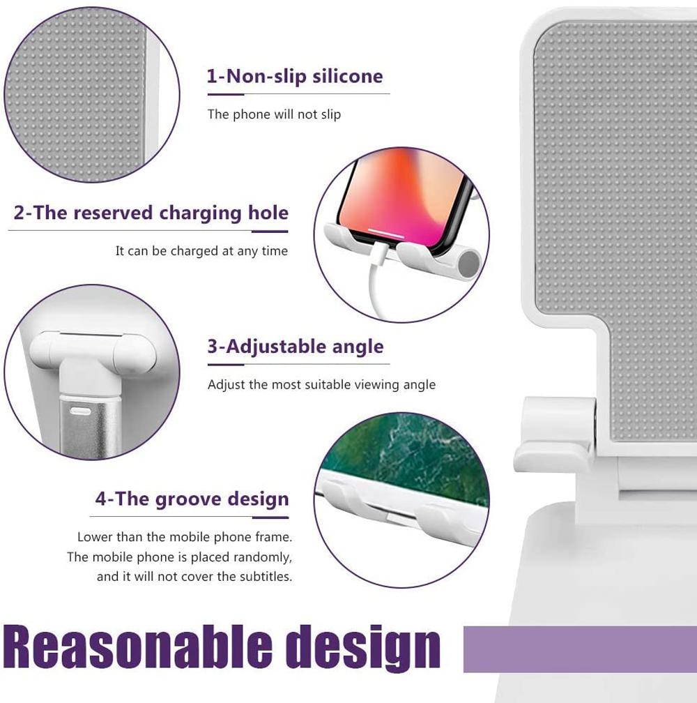 Desk Mobile Phone Holder Stand For iPhone iPad Xiaomi Huawei Metal Desktop Tablet Holder Table Cell Foldable Extend Support