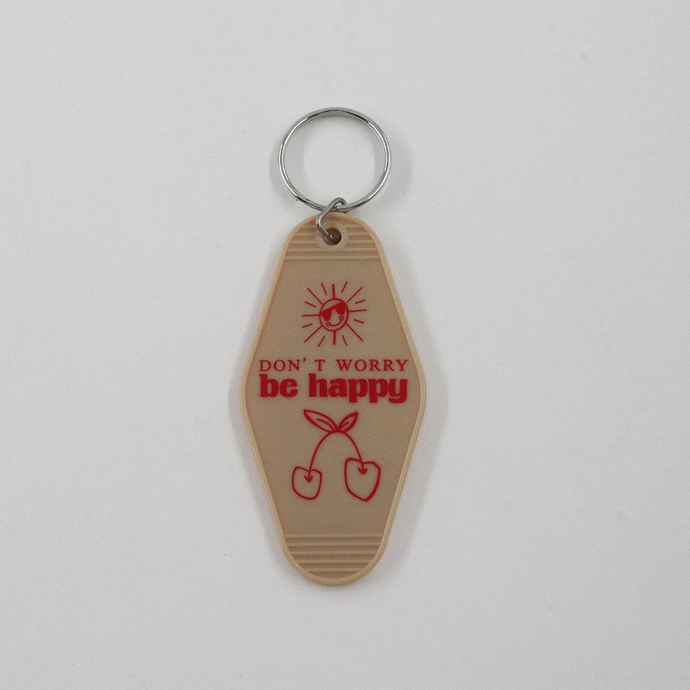 Girly Heart Cartoon Motel Key Tag Keychain Pendant Gift