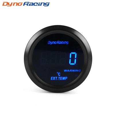 Dynaracing 2 "52mm wskaźnik temperatury spalin cyfrowy wskaźnik temperatury spalin EGT EXT wskaźnik niebieska dioda led wskaźnik samochodowy miernik samochodowy z czujnikiem