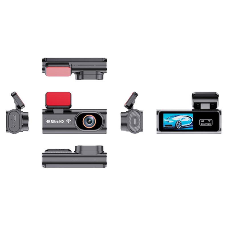 Câmara de painel 4K HD de 1,97 polegadas com lente dupla, GPS e WIFI