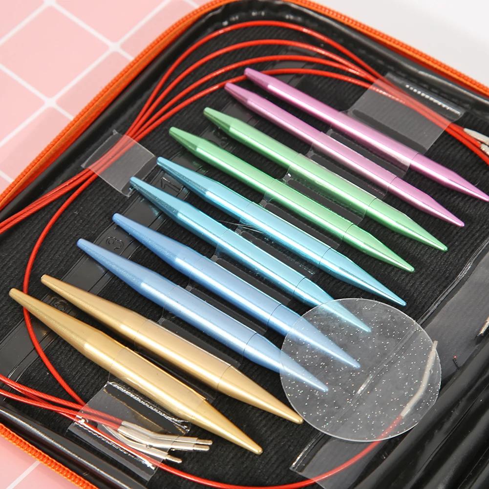 10/13 Pairs Circular Knitting Needles Ring Set Change Head Knitting Needles DIY Knitting Tools Sewing Accessories
