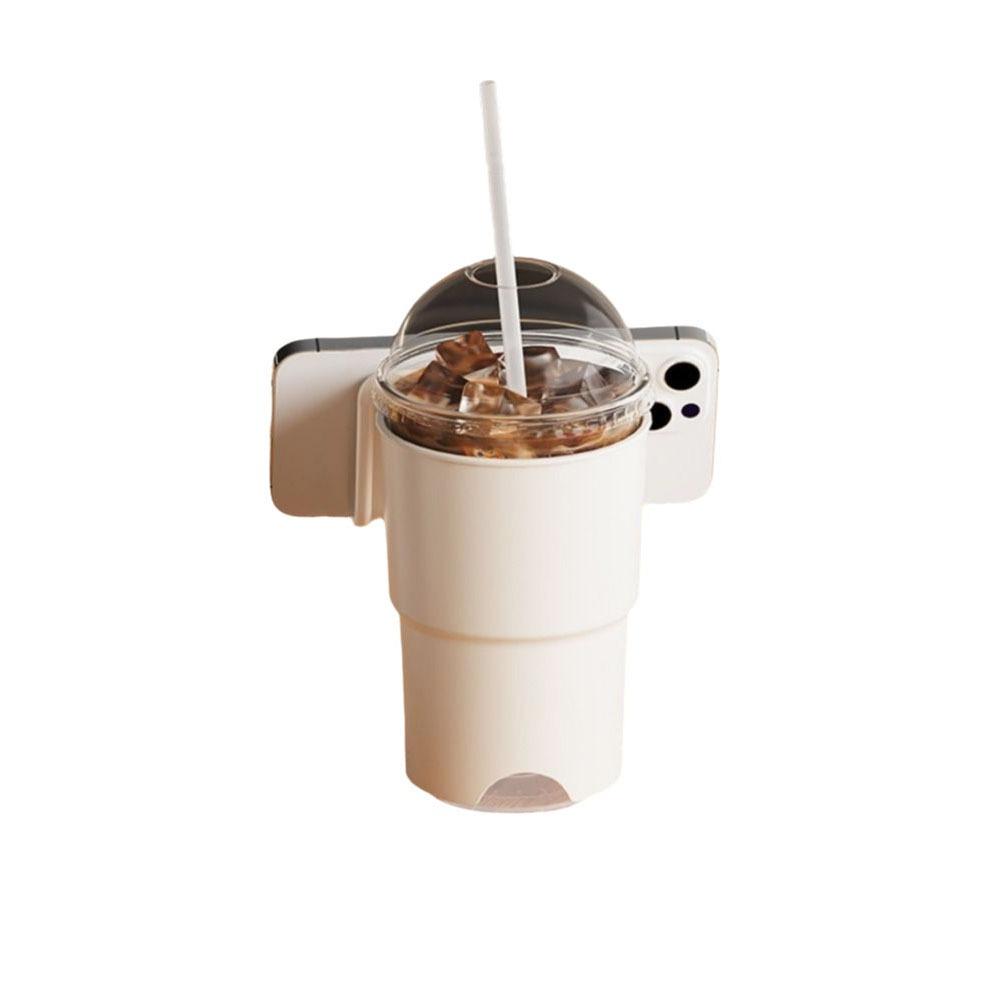 

Съемная подставка для напитков на стол, устойчивый органайзер для канцелярских принадлежностей, держатель для стакана с водой на присоске, RV белый