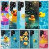 Gummienten Schwimmbad Weiche Hülle für Samsung Galaxy S25 Edge S26 S24 S23 Ultra Handyhülle S22 S21 Plus S20 FE Druckmuster
