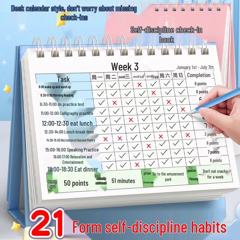 Self-Discipline Planner & Habit Tracker Tools