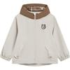 Boys' Fleece-Lined Hooded Sports Jacket