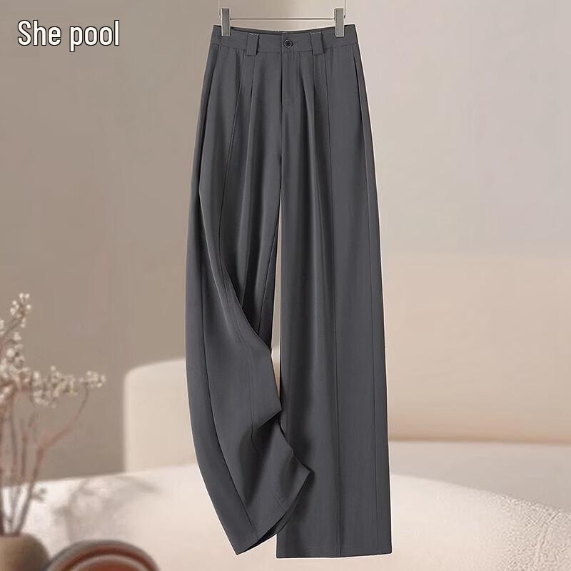 Shechi Women s High-Waist Straight Leg Pants S