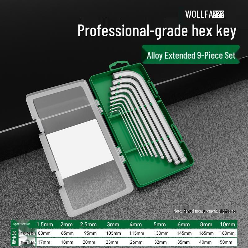 Hexagon Screwdriver Set: 6-Point Extended Handle (H2.5, H3, H6)