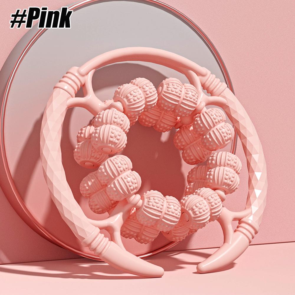 32-Wheel Cellulite Massage Roller Manual Leg Muscle Relax Tool Circular Massager