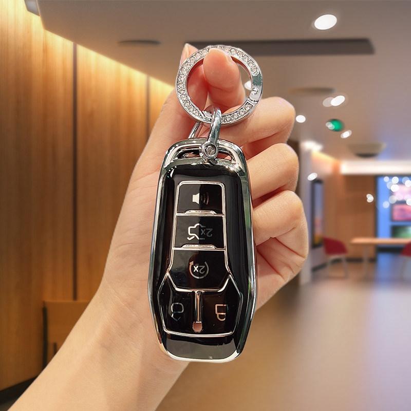 Tpu Car Key Cover Case For Ford Fusion Mondeo Mustang F-150 Explorer Edge Shell Fob Accessories