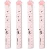 4 Pcs 15CM Pink Cats Claw Straight Rulers, Plastic Measuring Tool Kawaii Measuring Plastic Scale Rulers, Drafting Tools and Drafting Kits