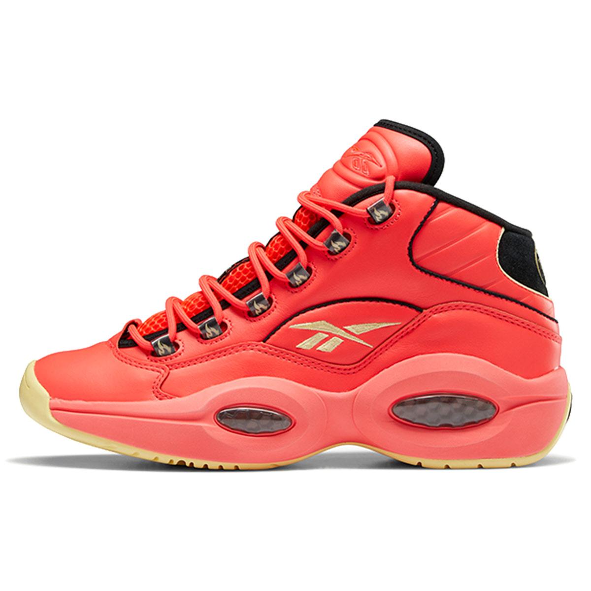 

Новые Hot Ones x Reebok Question с круглым носком, шнуровкой, средней высоты, мужские баскетбольные кроссовки GV7093 40.5