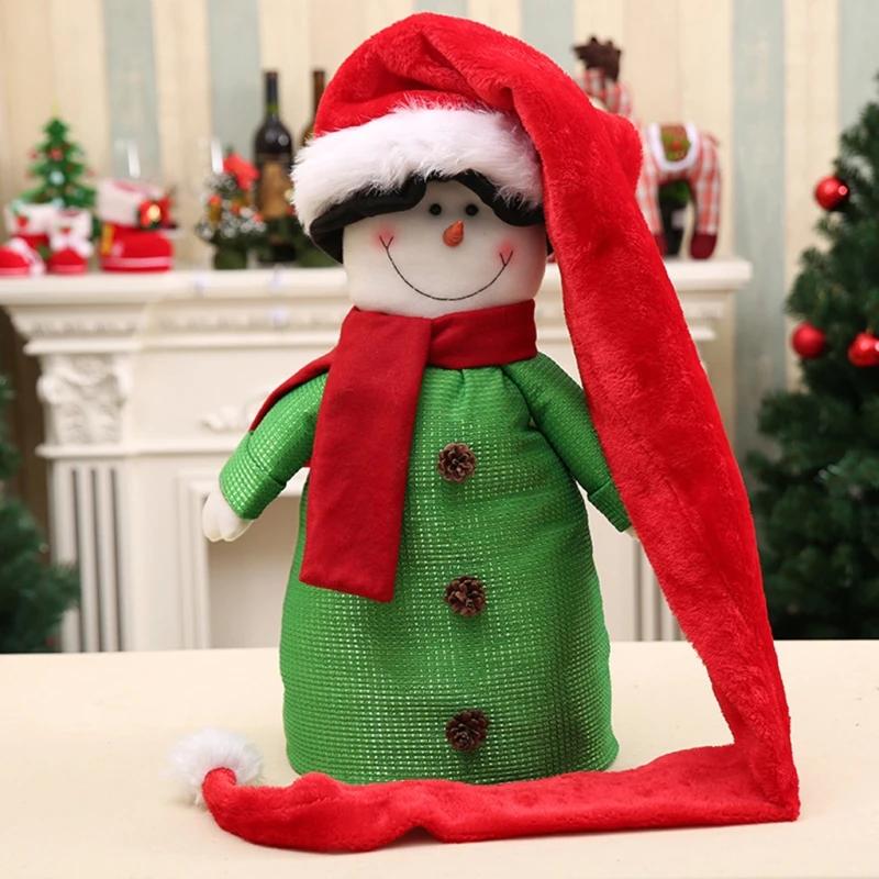 Extra Lange Superlange Weihnachts-Nikolausmütze Kinder Erwachsene Weihnachten Xmas Mütze Geschenke Neujahrsfest Feiertagsparty Zubehör Requisiten