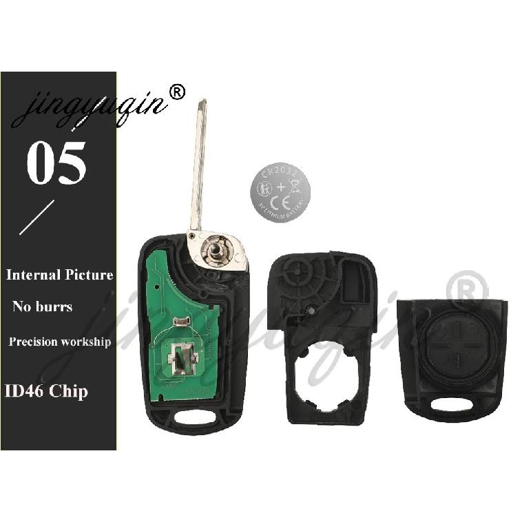 jingyuqin Flip HYN14 Remote Car Key Fob for i10 Avante 2010 2011 2012 2013 2014 2015 433Mhz FSK ID46 Chip 95430-0X010 HM-T030