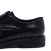 Men's Spring British Style Pointed Toe Cowhide Leather Lace-up Formal Shoes