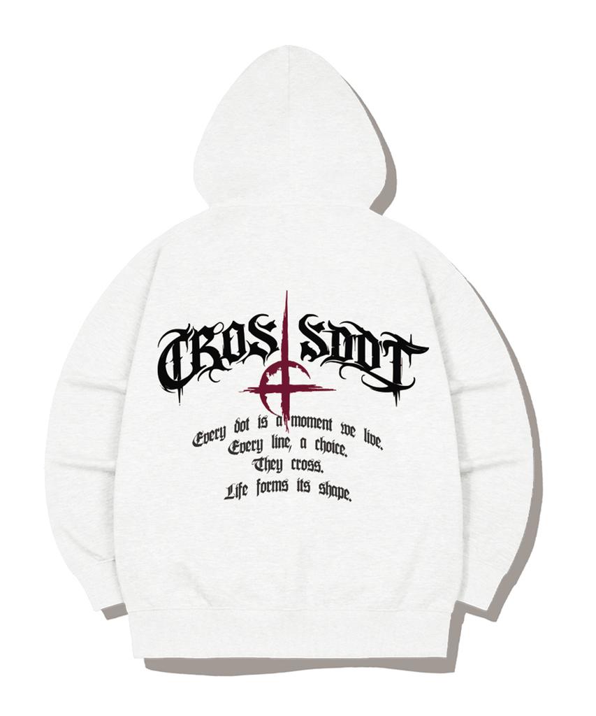 Crossdot Darkness 2-Way Oversized Zip-Up Hoodie 3 Colors [Crdh_4002]