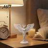 Matte Texture Ornaments Demon Angel Statue, 3D Printed Wings Texture, Devil Fall-Resistant Ornament for Desk Study Entrance Hall Decoration
