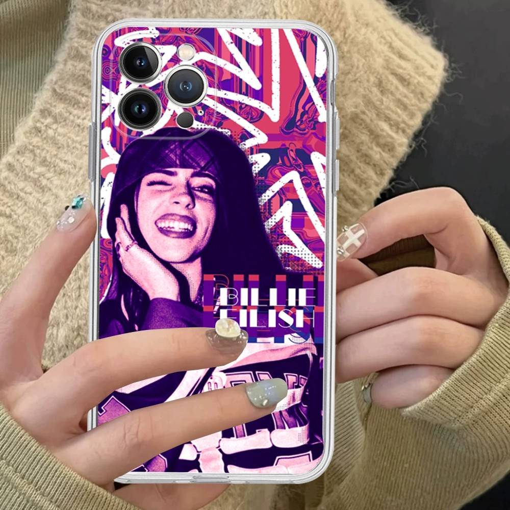 Pop Singer B-Billie Transparent Phone Case For IPhone 17 Air 16 Pro Max 15 14 13 12 11Plus Shockproof Cover