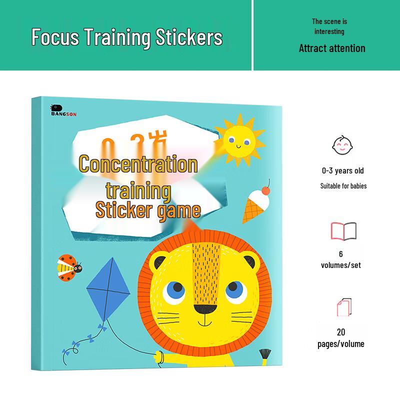 BANGSON Kids  Focus Training Sticker Activity Book